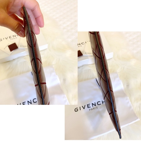 ❌SOLD❌NWT Givenchy Quilted Pouch, Aubergine - Picture 13 of 16